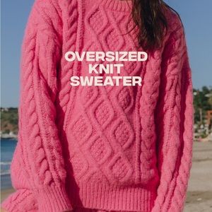 NWT Daily Drills pink knit sweater size XS/S
